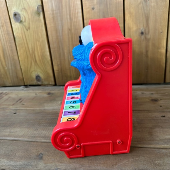 Vintage 1976 Sesame Street Cookie Monster Piano Toy - Picture 6 of 9